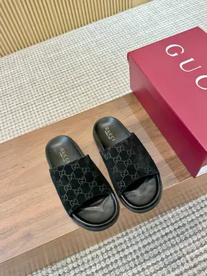 2025🆕[P580]福利新品厚底GuCci互扣式刺繡大G橫帶穆勒鞋 🆕官網同步，原版一比一複製，最高版本🆙👏🔥所有材質細節均與YB一致💪👍 常年做貨。