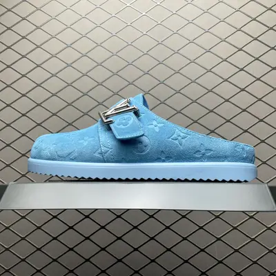 Louis Vuitton Easy 路易威登 LV 皮革拼接 博肯半包頭 拖鞋 涼鞋 原版開發 高階外貿平臺 零售專供品質 尺碼：40 41 42 43 44 45 46 編號：4IOGTU53