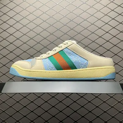Gucci 古馳 Screener GG琺琅 復古老爹板鞋 海淘代購專供品質 正確楦型 正確固特異無膠走線工藝 配件齊全 進口皮料/原版毛巾內裡 匠心打造 其用料及細節已爭取最大限度還原正品 實拍如圖 所見即所得 謹防混賣 尺碼：35 36