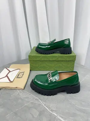 Gucci2023新款，雙GG溝紋厚底樂福鬆糕鞋。原版1：1打造。超美品質，專櫃經典款。
