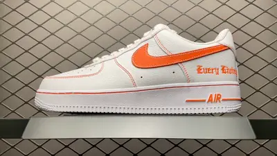 ＃VLONE x NK Air Force 1 orang 白橙 聯名款空軍一號低幫休閒板鞋 AA5360-100 高畫質實拍影片‼️