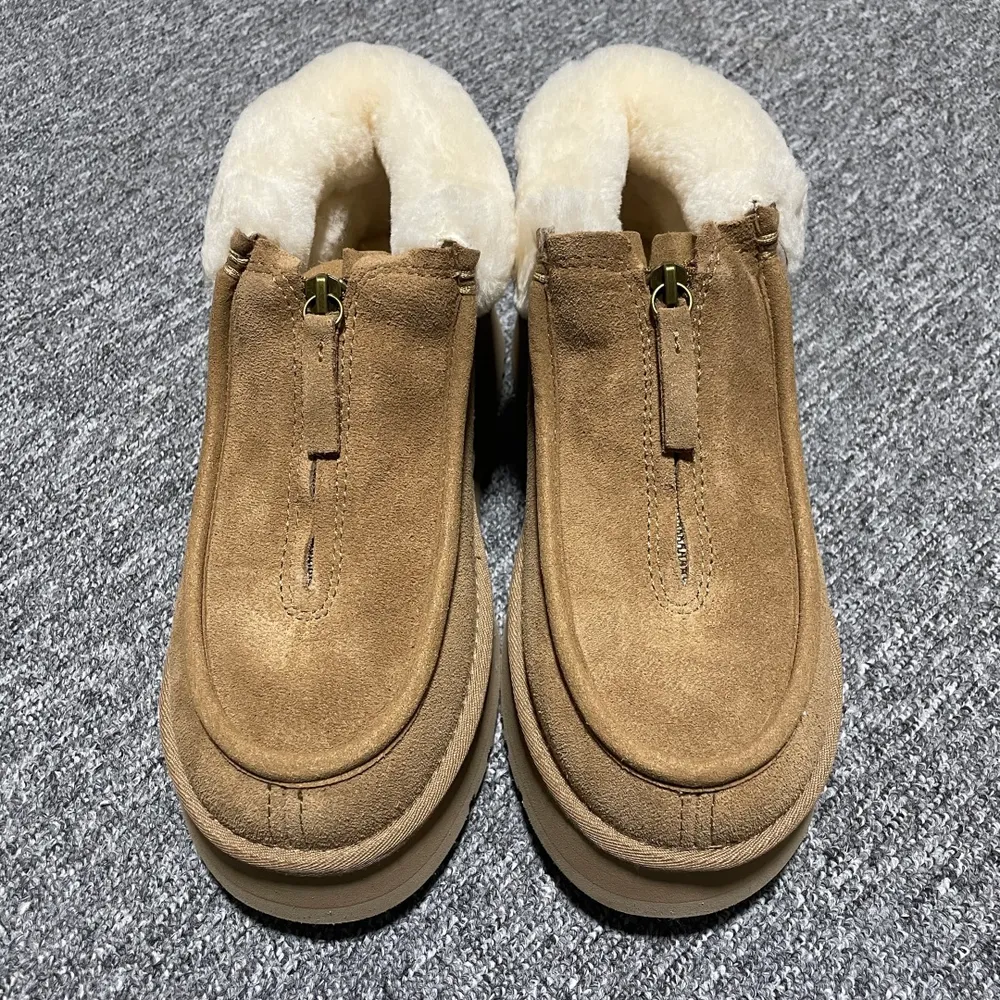 💰660   平臺外貿專供 UGG Funkette Boot 牛剖層革 方克特 及踝 雪地靴 1122551 十年品牌製鞋代工廠生產線出品 注重每一處細節 隆豐A級真羊皮毛一體 完全遵循ZP工藝流程打造 尺碼：35 36 37 38 3