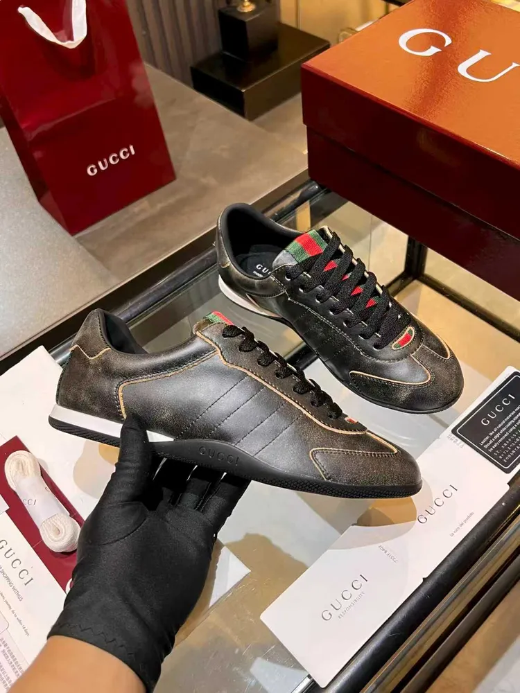 660💰Gucci Shift2026走秀款系列情侶款德訓薄底運動鞋❗❗
