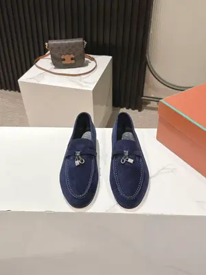 💰690 男款+10  Loropiana經典情侶款高絲光牛皮樂福皮鞋🔥🔥🔥🔥🔥