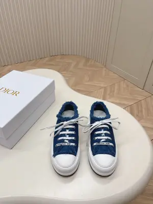Dior迪奧2024Walk'n系列 老花 刺繡 厚底帆布鞋 休閒運動鞋  P620元