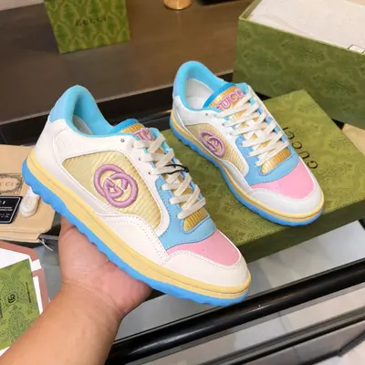頂級版本，定型效果十足，秒殺市場軟踏踏的普通做法，💣💣💣Gucci2023早春古馳G家 最新爆款MAC80 運動鞋 情侶款 休閒 復古 做舊 髒髒鞋 小髒鞋 小白鞋🌸🌸🌸 原版購入開發 做貨 古馳MAC80全新爆款系列 精緻小巧