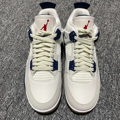 純原NK SB x Air Jordan 4  " Navy " AJ4喬4 聯名款文化籃球鞋 DR5415-100 專業AJ大廠出品 主力合作工廠 優勢供應市場 一線大廠水準 平民價格定位 全新模具開發 純正4代正確鞋型 進口頭層皮料 高