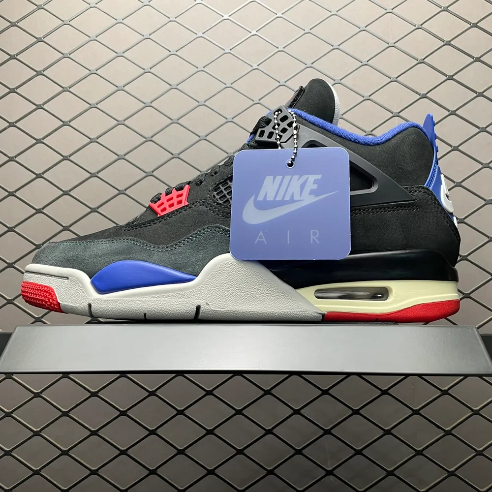 純原版本Air Jordan 4  " Laser " AJ4喬4 文化籃球鞋 黑灰藍 FV5029-083 專業AJ大廠出品 主力合作工廠 優勢供應市場 一線大廠水準 平民價格定位 全新模具開發 純正4代正確鞋型 進口頭層皮料 高畫質潔度 