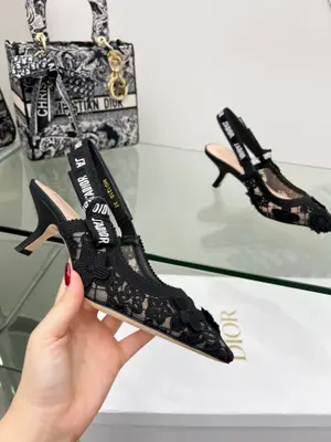 P680 J'ADIOR織帶後空涼拖 迪奧 Dior 2024春夏最新色 Jardin d’Hiver 提花刺繡字母logo高跟蝴蝶結拼色女鞋 市場頂級高階版本