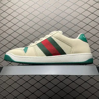Gucci 古馳 Screener GG琺琅 復古老爹板鞋 海淘代購專供品質 正確楦型 正確固特異無膠走線工藝 配件齊全 進口皮料/原版毛巾內裡 匠心打造 其用料及細節已爭取最大限度還原公司正品 實拍如圖 所見即所得 謹防混賣 尺碼：39 