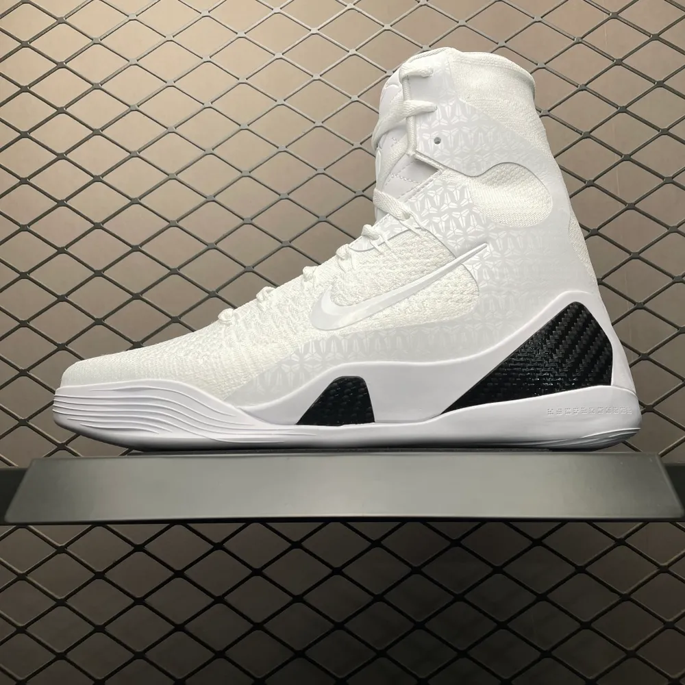 💰740  純原NK KOBE 9 ELITE PROTRO "HALO" 滅世純原 科比9代精英高幫 純白 FZ7335-100 市場最強科比9代精英版 獨家出貨 原楦打造靈動版型 鞋頭➕腰身➕後跟 360°無死角 原廠工藝3層立體編織