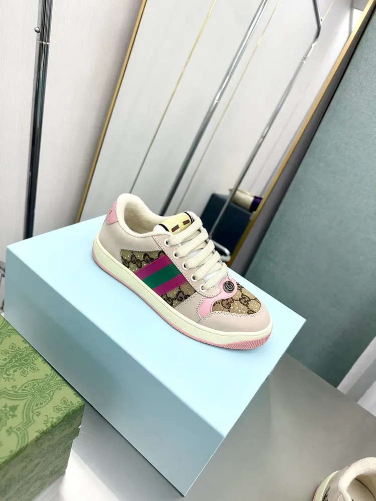 🇮🇹🇮🇹🇮🇹💰660💰頂級版本💣💣💣Gucci2023早春古馳G家 最新爆款MAC80 運動鞋 情侶款 休閒 復古 做舊 髒髒鞋 小髒鞋 小白鞋🌸🌸🌸