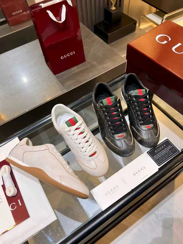 Gucci Shift2026走秀款系列情侶款德訓薄底運動鞋❗❗