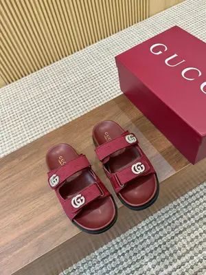 🆕[皮面P650][布面P630]福利新品厚底GuCci互扣式刺繡大G橫帶穆勒鞋 🆕原版一比一複製，最高版本🆙👏🔥所有材質細節均與YB一致💪👍 常年做貨。