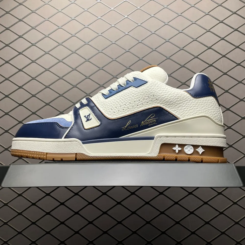 Louis Vuitton 路易威登 LV Trainer 低幫休閒板鞋 海淘代購同渠道品質 高階零售 外貿充正專供 原版購入開發 ZP級全套包裝 完美楦型 正確卡色 大底TPU 質感媲美原版 細節與原版一致 請注意區分市面通貨材 尺碼：3
